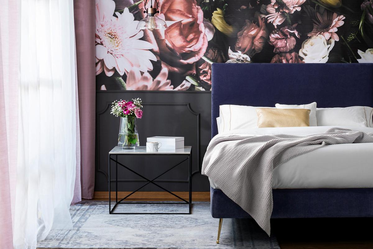 mirage storage bed in aplaka indigo colour